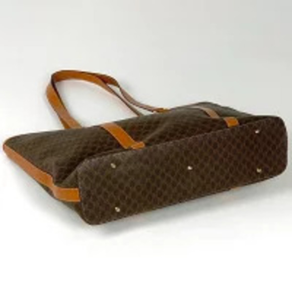 Celine Handbags - Celine tote Macadam brown shoulder canvas bag
